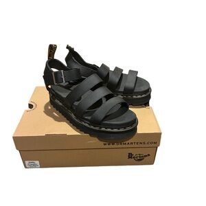 Dr. Martens Black Strappy Sandals